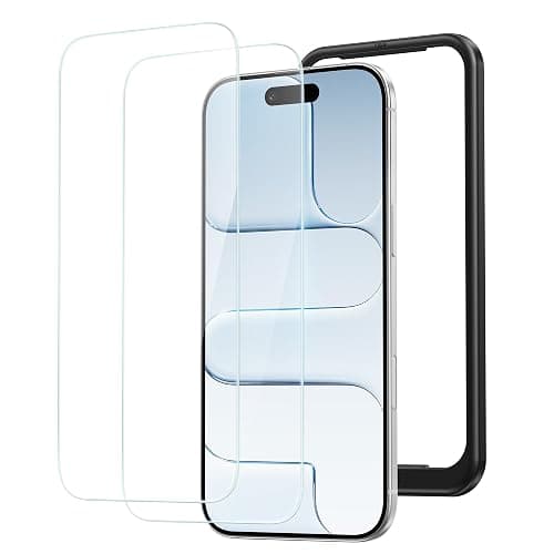 NIMASO for iPhone Air Screen Protector 6.5-Inch, 2 Pack 9H Hardness HD Clear Tempered Glass Military Grade Shatterproof, Anti-Scratch, with Easy Installation Tool - Image 1