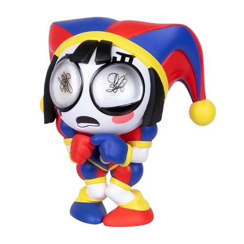The Amazing Digital Circus Officially Licensed Pomni Vinyl Figure, Quality 4" Boxed Collectible Figure with Jittery Eyes & Collector Card, 4 Posed Vinyl Figures to Collect in Premier Collection thumbnail 5