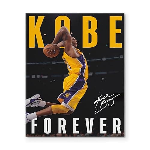 Kobe Bryant Dunk Canvas Wall Art - Iconic Basketball Motivational Poster Inspirational Canvas - Lakers Legend Sports Canvas Wall Artwork for Home, Gym, Office, or Bedroom 8x10inch thumbnail 2