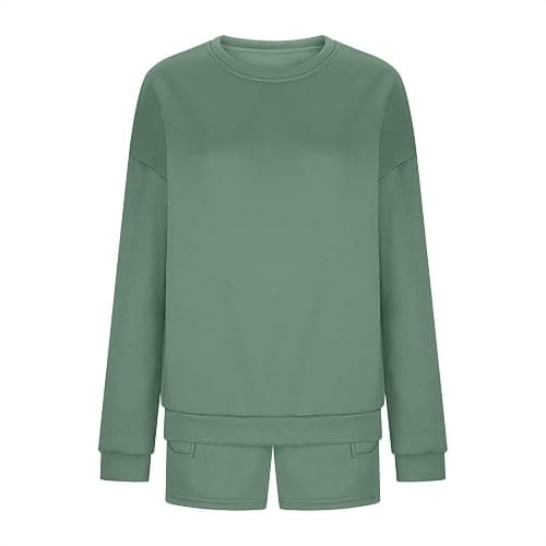 GOHRSHA Two Piece Sets for Women Baggy Shorts Oversized Pullover Crew Neck Sweatshirts Lounge Sweatsuits 2 Piece Outfit thumbnail 8