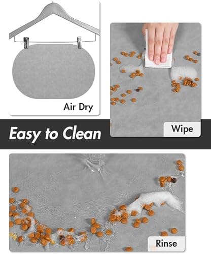 Absorbent Dog Food Mat-Dog Mat for Food and Water Bowl, Quick Dry Pet Food Mat, No Stains Cat Feeding mat, Pet Accessories Pet Supplies-Cat Water Bowl Mat for Messy Drinkers thumbnail 3