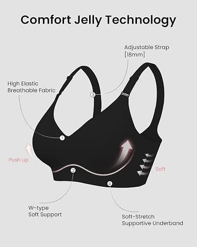 HORISUN Comfortable Seamless Full Coverage Bra for Women Wireless Bras with Soft Support Regular and Plus Size thumbnail 5