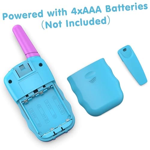 Selieve Toys for 3-14 Year Old Children's, Walkie Talkies for Kids 22 Channels 2 Way Radio Toy with Backlit LCD Flashlight, 3 Miles Range for Outside, Camping, Hiking Purple thumbnail 2