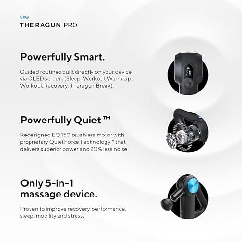 TheraGun Pro Handheld Deep Tissue Massage Gun - Bluetooth Enabled Percussion Massage Gun & Personal Massager for Pain Relief & Circulation in Neck, Back, Leg, Shoulder and Body (Black - 5th Gen) thumbnail 5