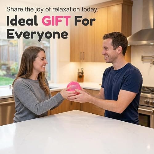 2026 New Coconut Oil Stress Ball, Dumpling Squishy Coconut Squeeze Stress Shapeable Ball, Non-Sticky Slow Rising Squeeze Balls, Portable Desk Squishies for Relaxation and Focus (Pink) thumbnail 5
