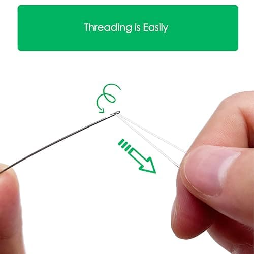 Xmada 4-Pack Clip-Style Beading Needles - 6.7 inches, 0.7mm Diameter, Efficient & Sturdy for Jewelry Making (4-Curved) thumbnail 4