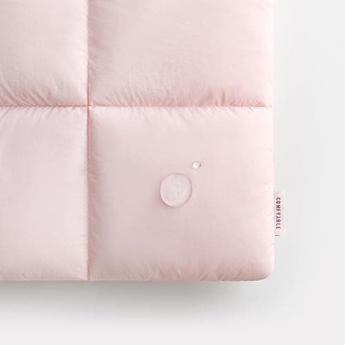 Comfyable Puffy Laptop-Hülle 15/16 Zoll, Gesteppte Puffer Laptop Tasche, weiche MacBook Sleeve kompatibel mit MacBook Air 15 Zoll M5 A3448 und MacBook Pro 16 Zoll M5 Pro/Max A3428 A3429, Hellrosa thumbnail 5