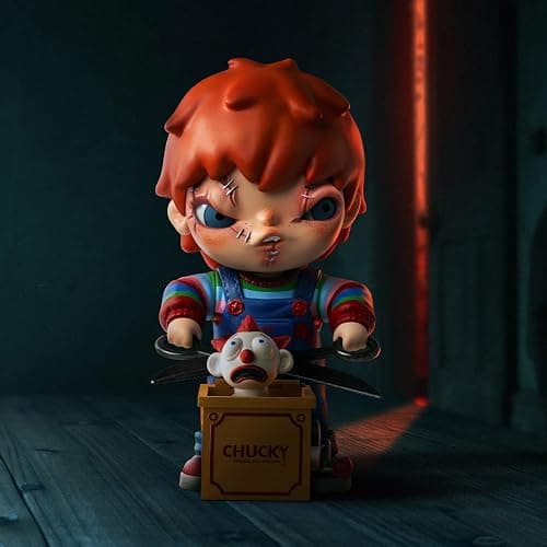 POP MART Hirono × Chucky Figurine, Collectible Toy, Desk Decor, Holiday & Birthday Gift for Kids & Adults thumbnail 2