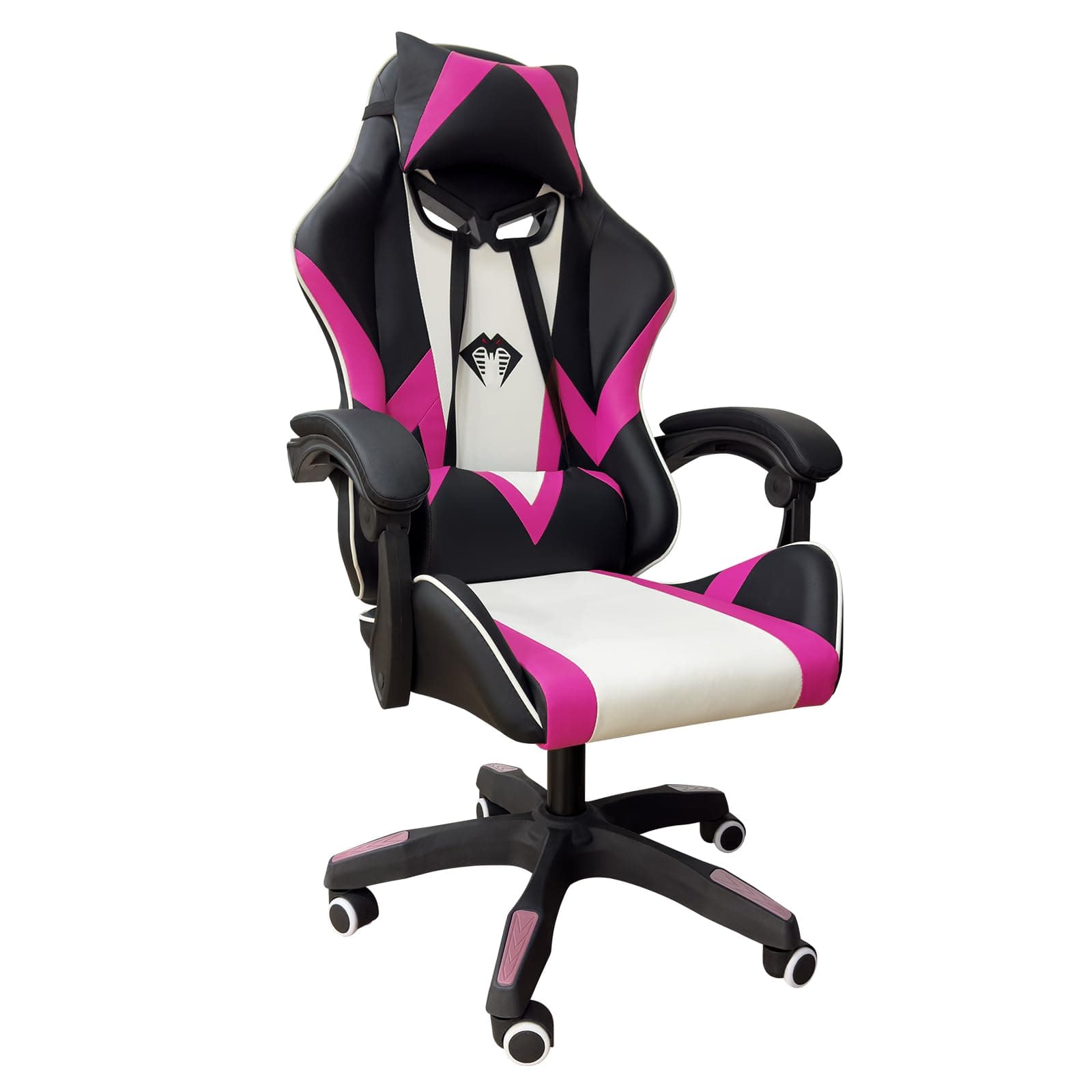 Cadeira Gamer Python Fly, Design Estilo Gamer, Tecido Respirável, Design Ergonômico (Rosa) thumbnail 6