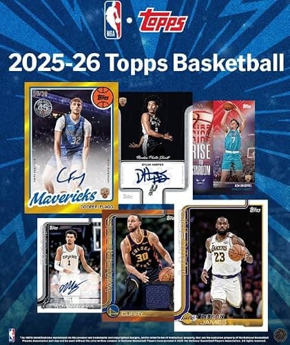 NEW 2025-26 Basketball Card MEGA Box w/224 Cards, Bonus Custom Cooper Flagg Card Sized Print thumbnail 2