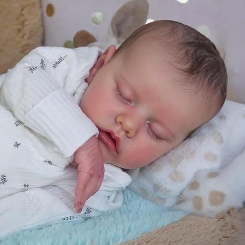 RXDOLL Reborn Baby Dolls Silicone Full Body Vinyl Twins Boys 18 inch Waterproof Lifelike Twin Baby Dolls that Look Real Life Full Silicone Reborn Dolls Twins Boys Xmas Gifts thumbnail 2