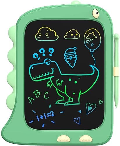 ORSEN 8.5 Inch LCD Doodle Board Tablet Toy - Green Dinosaur Drawing Pad for Kids 2-6 Years Old - Christmas and Birthday Gifts - Image 1
