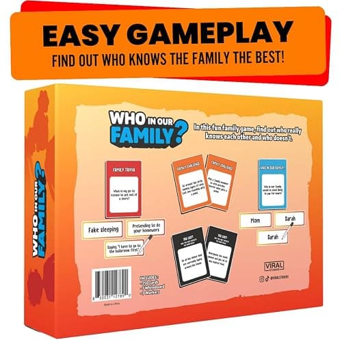 Viral Studios Who in Our Family? – Hilarious Family Party Game | Trivia, “Most Likely to” & Head-to-Head Challenges | Fun Family Game Night Card Game for Kids, Teens & Adults thumbnail 6