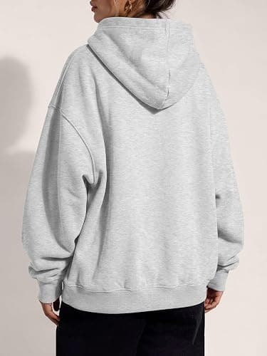 Trendy Queen Women Oversized Hoodies Fall Outfits | Gentle Skin Feel, Aesthetic Drop Shoulder, Large Kangaroo Pocket, Seamless Daily Outfit Match thumbnail 4