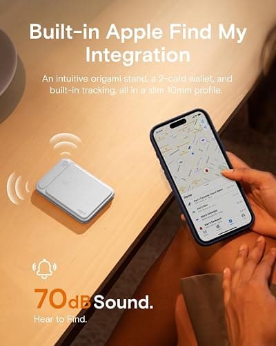 MOFT Trackable Tripod Wallet, Find My MagSafe Wallet Card Holder with Adjustable Phone Tripod Stand, 4-in-1 Magnetic Phone Wallet for iPhone 17/16/15/14/13/12 Series, Slim Minimalist Wallet,Terracotta thumbnail 2