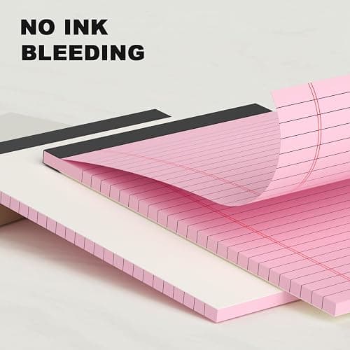 AILZFEI 5pcs Colored Note Pads 5x8 College Ruled Small Legal Pads Paper Notepads 5 Pack Study Back Writing Pads 5 x 8 Paper Pads Perforated Narrow Ruled Pads of Paper 30 Sheets/Pack thumbnail 5