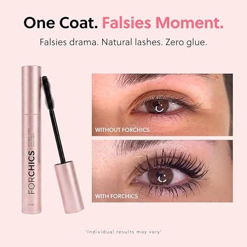 ForChics Lash Growth and Volume Duo - Growth Serum + Nourishing Mascara | 24/7 Lash Transformation System - Prostaglandin-Free, Hormone-Free - Instant Volume + Long-Term Growth thumbnail 8