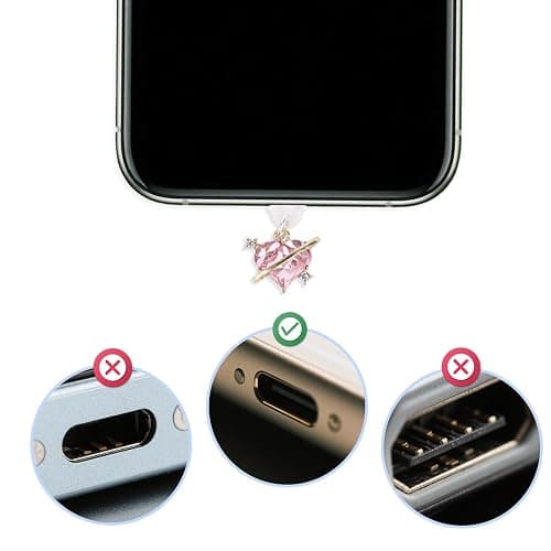 Goktvai 8pcs Cute Dust Plug Charm Compatible with Kindle & Phone & Electronic Devices Type-C Charger Port, Fun Dust Plug Pendant for Electronic Devices Accessory thumbnail 4