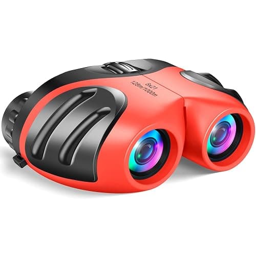 LET'S GO! Binocular for Kids, Compact High Resolution Shockproof Binoculars - Rose Pink - Image 1