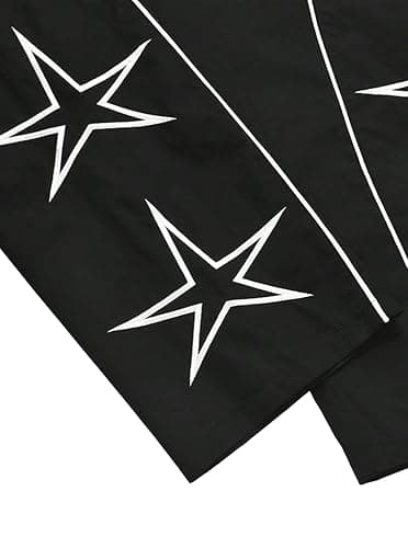 SOFIA'S CHOICE Men's Baggy Pants Wide Leg Striped Star Casual Y2k Pant with Pocket Streetwear thumbnail 5
