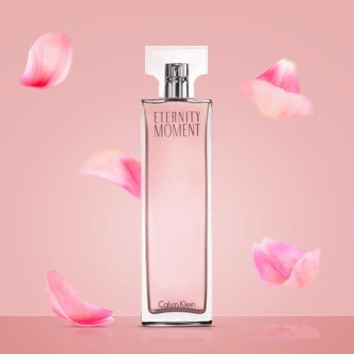 CALVIN KLEIN Eternity Moment - Eau de Parfum for Women - Floral Fragrance with Notes of Sweet Lychee, Pink peony and Raspberry Cashmere - High Longevity thumbnail 4