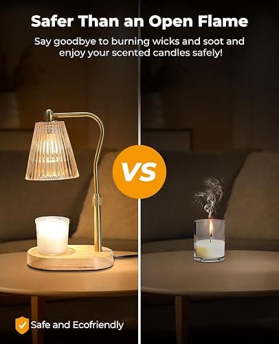 Candle Warmer Lamp, Candle Warmer with Timer and Dimmer, Adjustable Height Electric Candles Lamp with 2 Bulbs for Scented Jar, Wax Melter Lamp for Fall Decor, Home Decor, Room Decor, Gifts for Women thumbnail 2