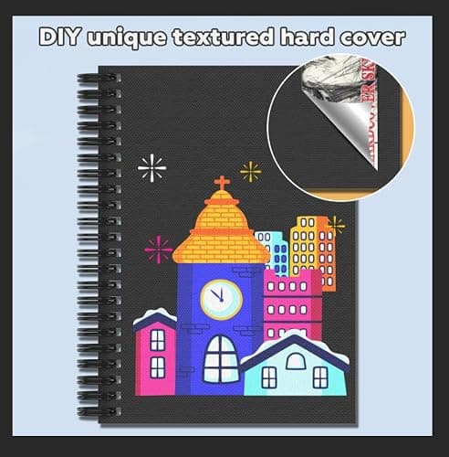 Joibabe 5.5" x 8.5" Sketch Book ，2 Pack 80-Sheets (68lb/100gsm)，Double-Sided Hardbound Sketchbook, Spiral Bound,Acid Free Paper Painting Drawing Writing Sketching Pad for Kids Adult Teens Girls Boys thumbnail 5