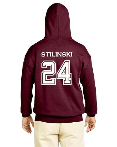 Studio 9Thirty3 Stilinski 24 Beacon Hills Hoodie – Adult Retro 2-Sided Fan Pullover Sweatshirt, Vintage Varsity Style thumbnail 3