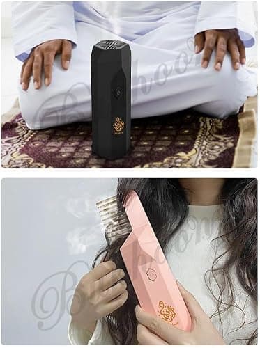 Electric Incense Burner Handheld Portable Incense Burner Muslim Ramadan Aroma Diffuser Suitable for Car and Home thumbnail 2