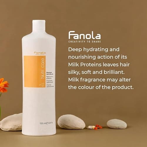 Fanola Restructuring Hair Shampoo for Women & Men - Moisturizing Shampoo for Dry Hair Enriched with Milk Protein - Repairing, Nourishing, Anti-Frizz Formula for Dry & Brittle Strands (33.8 Fl oz) thumbnail 3