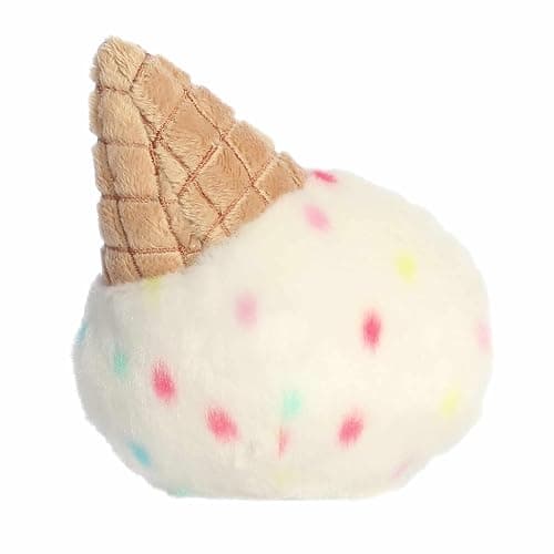Aurora® Adorable Palm Pals™ Sprinkle Ice Cream™ Stuffed Animal - Fun Collectible Plush for Kids and Adult Collectors - Perfect for Decorating Rooms and Birthday Gifts - White 5 Inches thumbnail 5