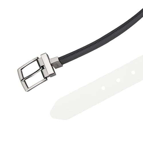 Haggar mens 2-in-1 Reversible Leather Belt for Dress Pants, Jeans, Khakis - Classic, Textured, Casual, Sport thumbnail 4