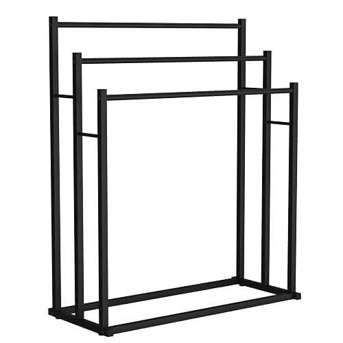 Honiter Towel Racks for Bathroom, 3 Tier Free Standing Towel Rack, Blanket Drying and Display Rack for Oversized Bath Towels Bathroom Accessories, Next to Tub or Shower thumbnail 9