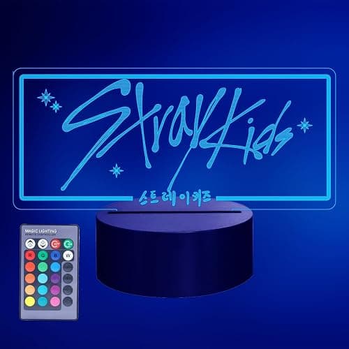 Music Merch, 3D Night Light - 16 Colors Adjustable Night Light with Remote, Dim, Fans Gifts for Christmas Birthday Boys Girls - Red R1 - Image 1
