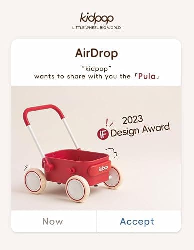 Kidpop PULA 2-in-1 Push and Pull-Along Wagon, Baby Push Walker for First Learner from 7 Month to 4 Year, One Year Birthday Gifts, Sturdy and Safe, Indoors and Outdoors (Purple) thumbnail 7