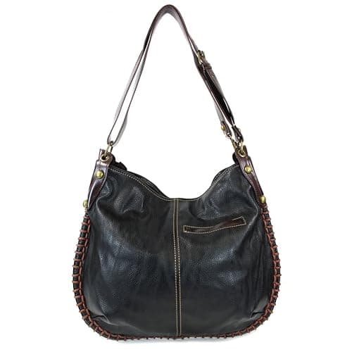 CHALA Handbags Charming Crossbody or Shoulder Convertible Large Chala Purse - BLACK thumbnail 6