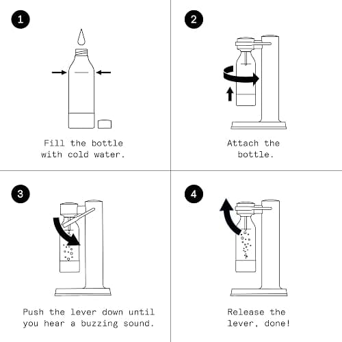 aarke - Carbonator III Premium Carbonator-Sparkling & Seltzer Water Maker-Soda Maker with PET Bottle (Stainless Steel) - AAC3-Steel - Carbonator Only thumbnail 8