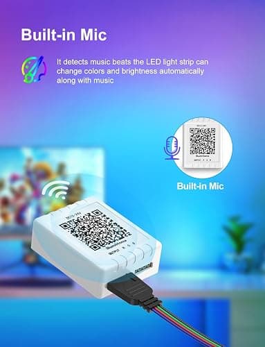 Nexillumi LED Lights for Bedroom 131ft Music Sync Color Changing Led Strip Lights (APP+Remote Control), RGB LED Strip for Room Decor Aesthetic Home Decor Gaming Room thumbnail 4