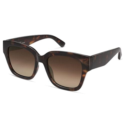 SOJOS Trendy Polarized Square Sunglasses Womens,Retro Oversized Women Thick Sun Glasses SJ2217 thumbnail 2