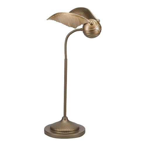 Paladone Golden Snitch Posable Desk Lamp - Officially Licensed Harry Potter Light for Bedside Table Reading, Flexible Neck, Gift for Home Office Decor - Image 1