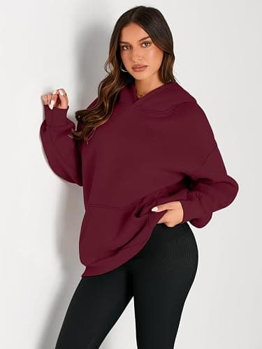 Trendy Queen Womens Oversized Hoodies Fleece Sweatshirts Fall Fashion Pullover Sweaters Winter Clothes thumbnail 2