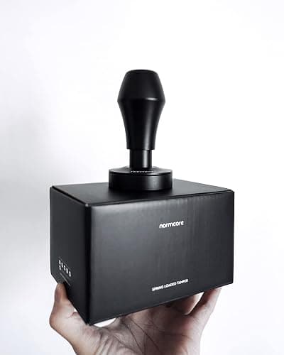 Normcore V4 Coffee Tamper 53.3mm - Spring-Loaded Tamper - Barista Espresso Tamper with 15lb / 25lb / 30lbs Replacement Springs - Anodized Aluminum Handle and Stand - Flat Base, Black thumbnail 5