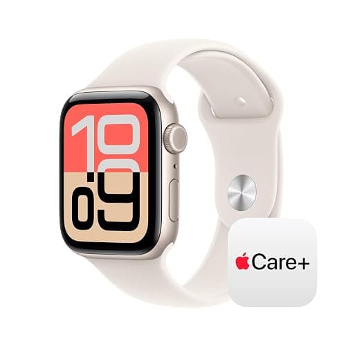 Apple Watch SE 3 [GPS + Cellular 44mm] Smartwatch with Starlight Aluminium Case with Starlight Sport Band - M/L. Fitness and Sleep Trackers, Heart Rate Monitor with AppleCare+ (2 Years) - Image 1