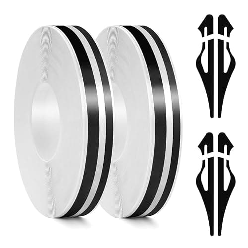 ZTGPMP 2 Rolls 32Ft Car Pinstripe Tape, Automotive Pinstriping Tape Stickers Vinyl DIY Stripes Pinstripe Emblems Trim Decals for Car, SUVs, Pickups, Motorcycle and Boat, Racing Stripes (Black) - Image 1