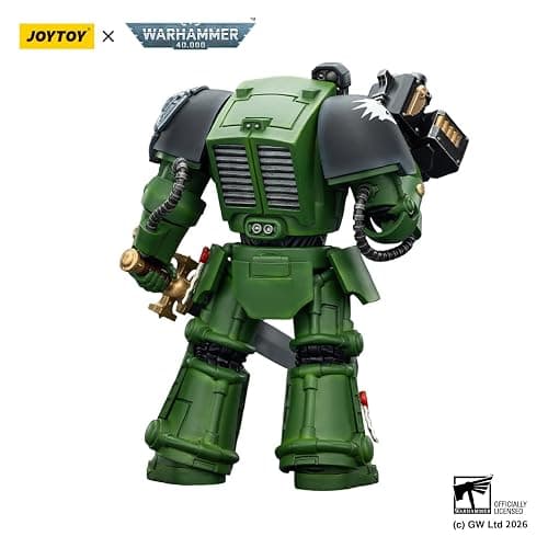 JOYTOY Warhammer 40K 1/18 Action Figure Salamanders Terminator 1 with Power Sword and Storm Bolter 5.6in Model Collector's Gift thumbnail 5