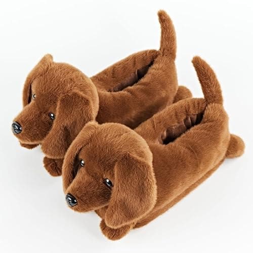 ooohyeah Women's Funny Animal Hug Plush Non-Slip Slippers, Novelty Cute Cozy Warm Slippers with Grips for Women thumbnail 5