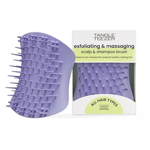 Tangle Teezer Scalp & Shampoo Hairbrush, to Exfoliate, Massage, and Cleanse, for All Hair Types, Lavender Lite Purple - Image 1