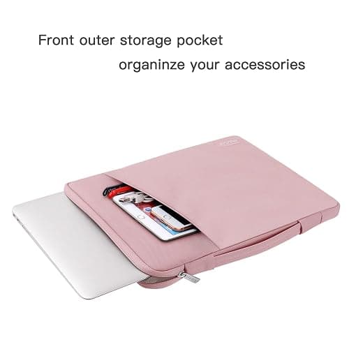 MOSISO Compatible with MacBook Air 13 inch Case 2025 2024 2023 2022 M4 A3240 M3 A3113 M2 A2681, Plastic Hard Shell Case&360 Protective Bevel Bag&Keyboard Cover&Webcam Cover&Screen Film, Baby Pink thumbnail 5