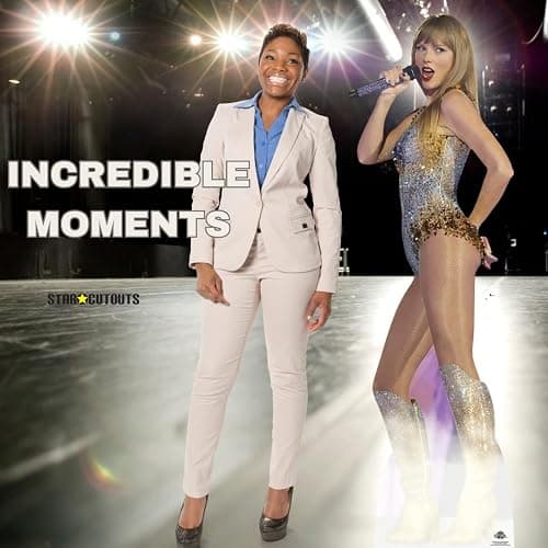 Star Cutouts CS1227 Taylor On Stage Swift with Free Mini Standee Perfect for Birthdays, Gifts, Parties & Fans thumbnail 8