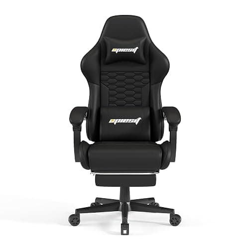 Opiesit Gaming Chair, Computer Gaming Chairs with Footrest, Linkage Armrests and Lumbar Support, High Back Ergonomic Office Chair for Adults, Big and Tall Desk Chair(Black) thumbnail 7
